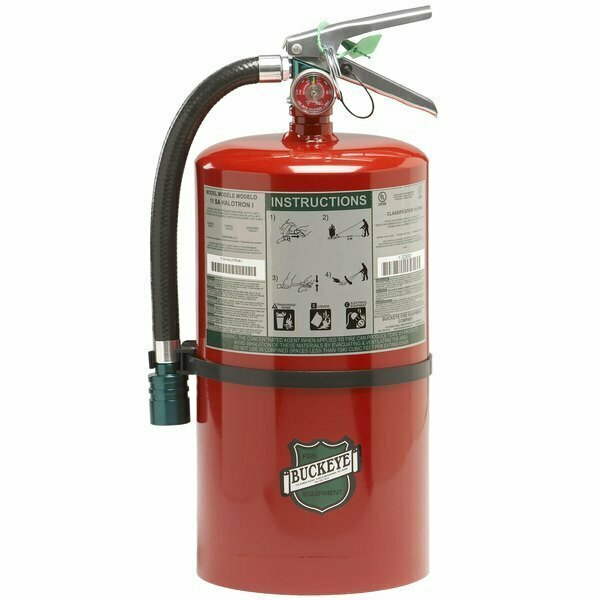 Buckeye 11 lb. Halotron Fire Extinguisher 71100 - UL Rated 1A-10B:C - Rechargeable Untagged 47271100